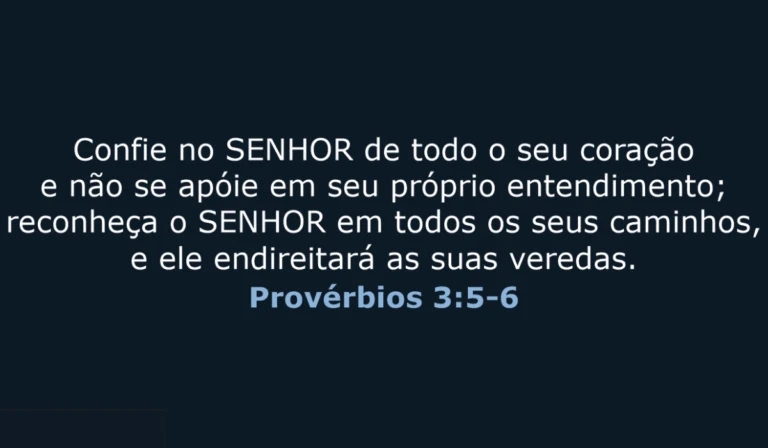 Quais lições podemos aprender com Provérbios 3:5-6?